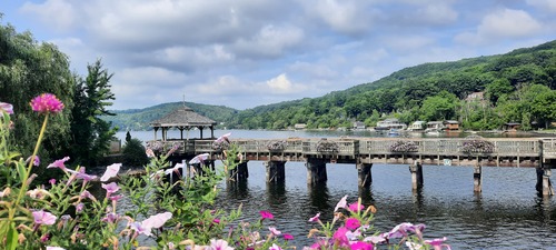 Photo of a boardwalk in North Hatley, Quebec